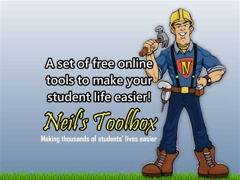 Neil's Toolbox :: A Collection of Useful Tools and Resources .
